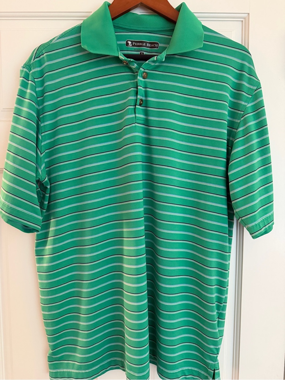 Pebble Beach Green Men's Golf Polo